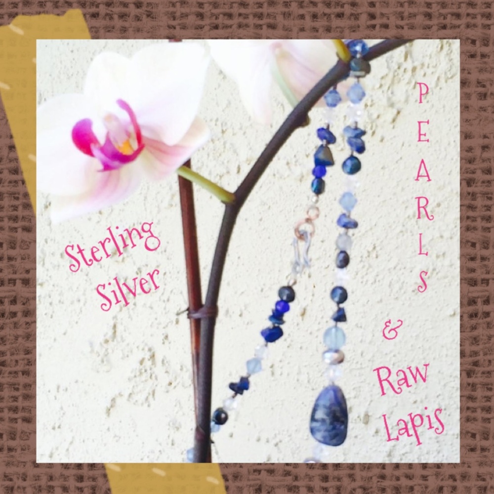 Lapis & Swarovski Necklace